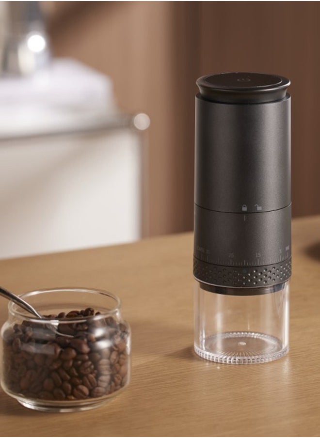 HOOPZOZA Portable Electric Coffee Grinder One Touch Operation for Coffe0e Spices Dry Herbs for V60 Filter Cup Mocha Espresso French Press Turkish Coffee Black  - Image 5