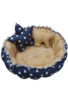 molody Round Baby Nest Bedding, Bee-Shaped Head Protection Pillow And Sitting Training Chair  - Image 5