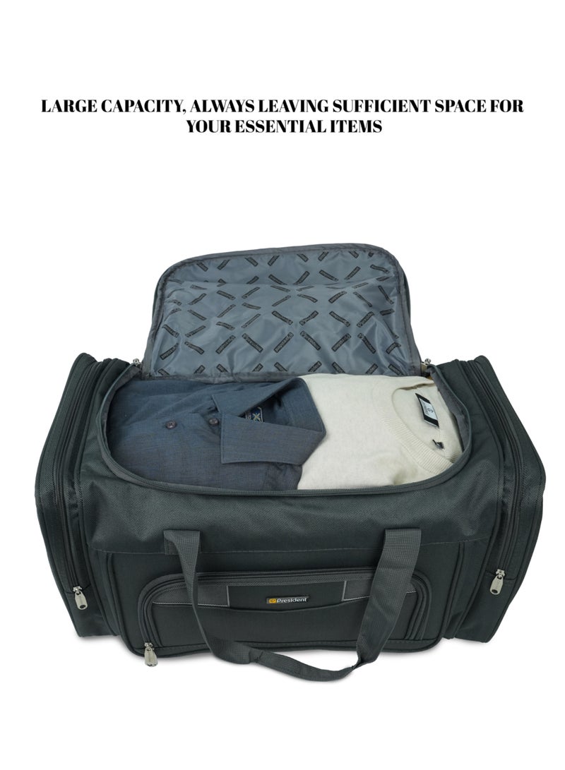 PRESIDENT Travel Duffel Bag Large Capacity Yoga Gym Bag Durable Duffle Sports Bag with Multi-Compartment Tote Bag for Men and Women 22" inch ( HBP990 ) GREY - Image 5
