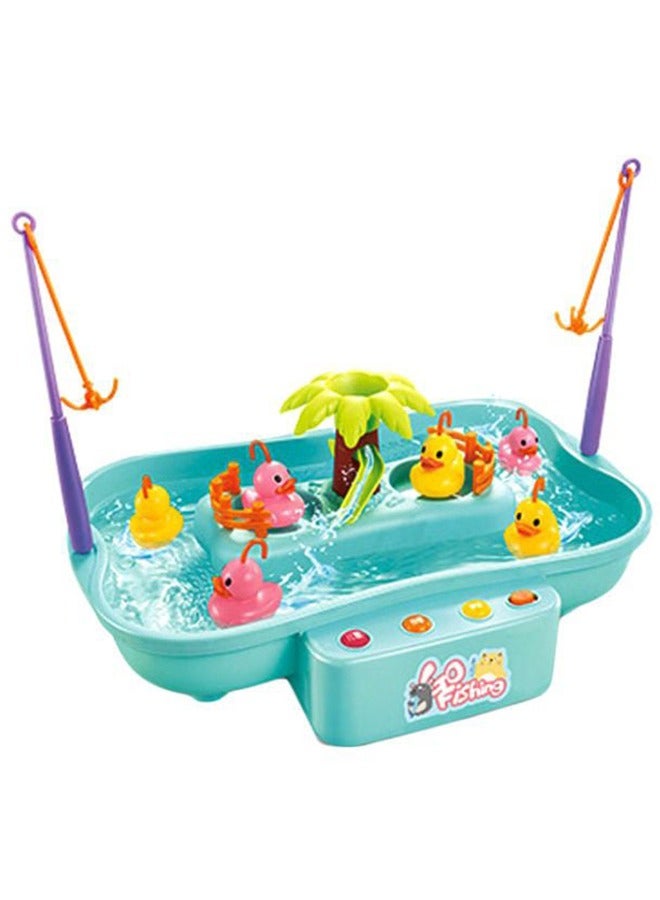 Sharpdo Electric Rotating Magnetic Fish Catching Toy for Kids Multicolour - Image 1