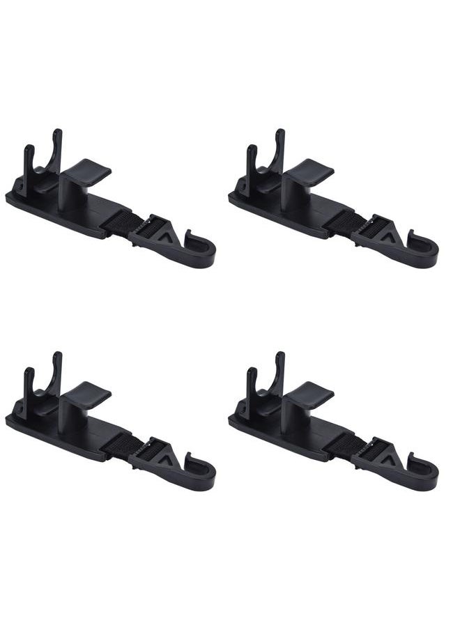 4Pcs Car Headrest Hook ABS Nylon Multifunction High Strength Provides Greater Flexibility Car Headrest Hanger