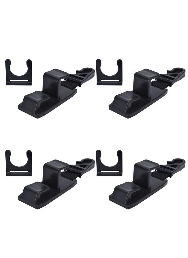 4Pcs Car Headrest Hook ABS Nylon Multifunction High Strength Provides Greater Flexibility Car Headrest Hanger