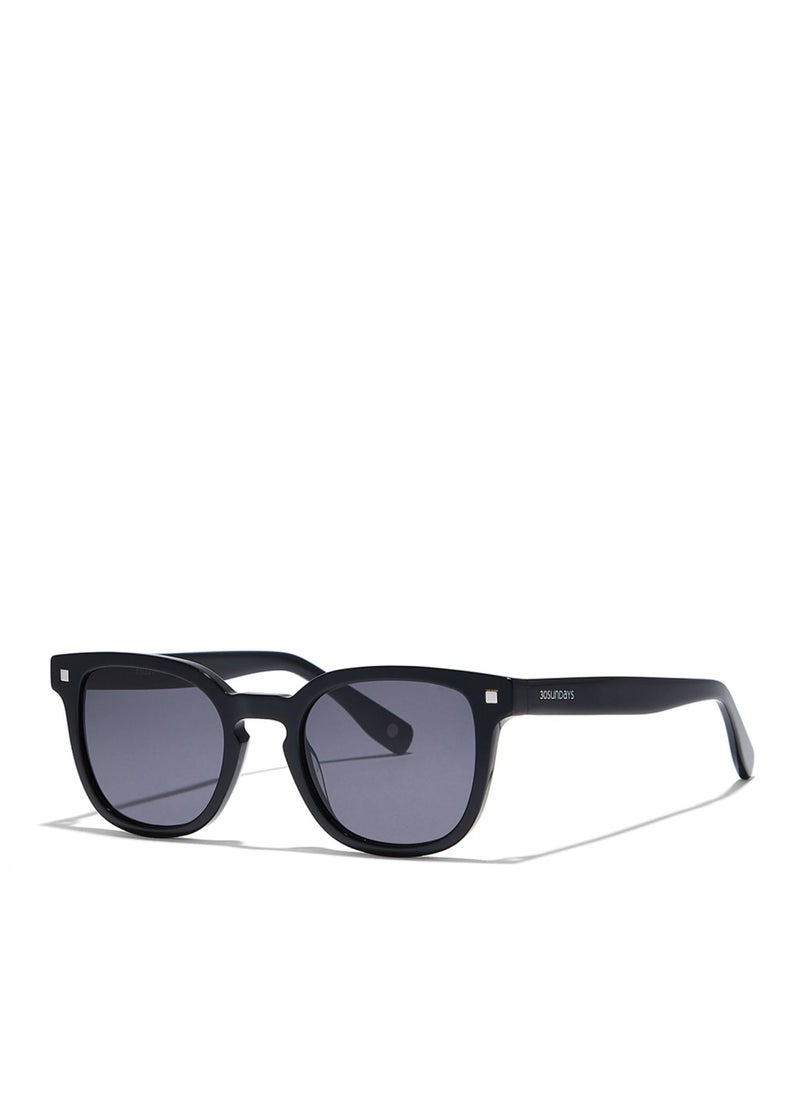 30Sundays 30Sundays MOD SQUAD Wquare's Sunglasses, Black  - Image 2