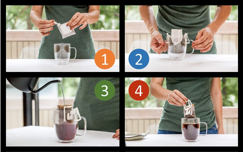 Tribo Coffee Single-Serve Portable Pour Over Drip Coffee - Variety - 10 Servings (Light, Medium & Med-Dark Roasts) - Image 2