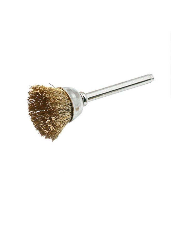 Copper brush bowl type grinding head Electric grinding clean rust deburring polishing 3mm handle T-wheel variety of models 