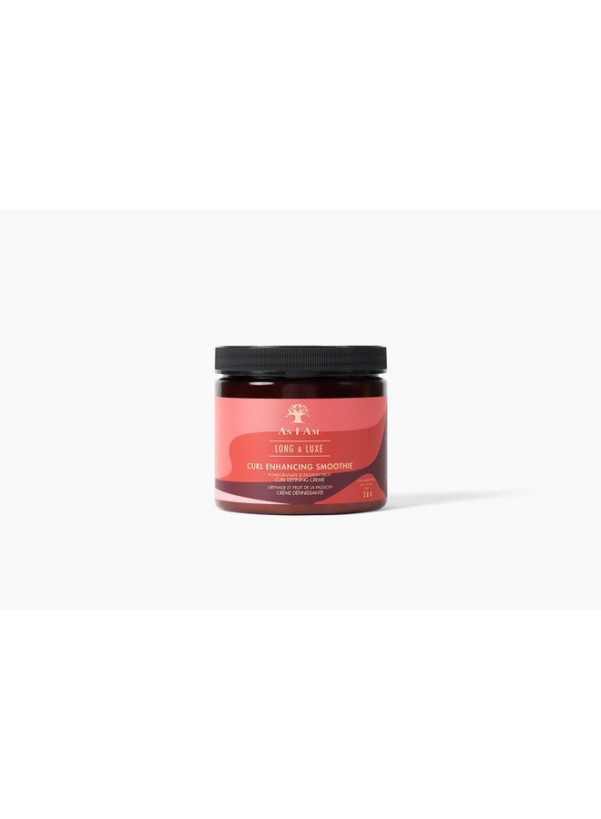 As I Am Long and Luxe Curl Enhancing Smoothie 16 oz - Lightweight Coil Defining Creme for Hi-Definition, Hydrated Curls and Coils - Enriched with Pomegranate and Passion Fruit