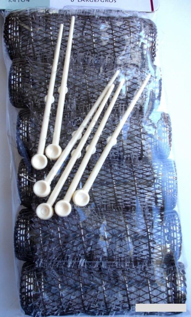 Le Salon 2 Pack Hair Styling Brush Rollers & Pins Hair Curlers 7/8"" X 3"" Bristles (12 Rollers) - Image 4