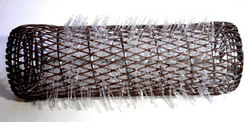 Le Salon 2 Pack Hair Styling Brush Rollers & Pins Hair Curlers 7/8"" X 3"" Bristles (12 Rollers) - Image 2