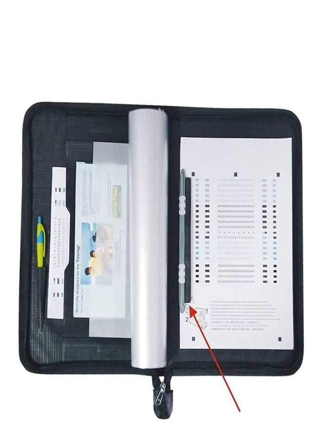 Pareek Classic look Fs Size (bigger Than A4) Docoment File with Expanding Cases and 20 Inner Pocket (Black) - Image 1