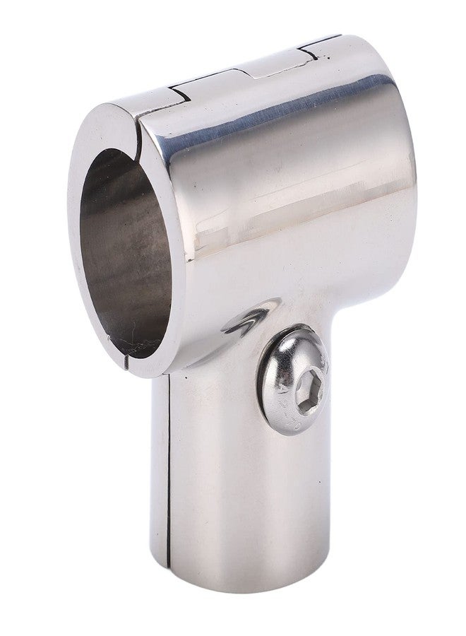 Fydun 90 T Tee Pipe Connector, 1in/25.4mm ID Stainless Steel, Silver, Boat Hand Rail Accessory - Image 1