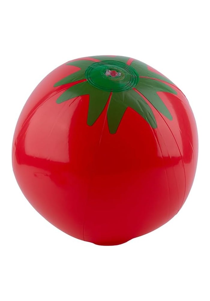 Daiso Tomato Beach Ball - Inflatable Summer Toy (26 cm) - Fun for Outdoor & Pool Play - Image 2