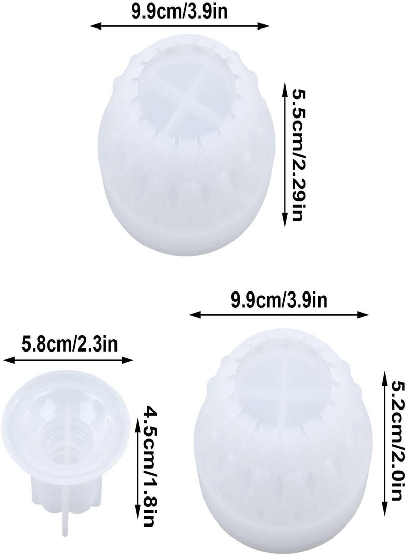 GGOOT Silicone Molds for Crafts - 3D Egg Shape Storage Box Silicone Mold - Trinket Storage Container Box Mould, Epoxy Molds Silicone for Resin Casting Home Decor - Image 4