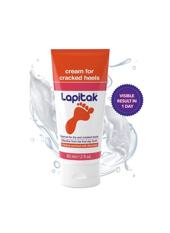 lapitak - Cracked Heel Treatment Foot Cream Dry Feet Lotion For Extremely Dry Skin Foot Scrubber Dead Skin Remover Athletes Foot Treatment Fast Cracked Heel Repair Healthy Feet Sensitive Skin 2 Oz. - Image 1