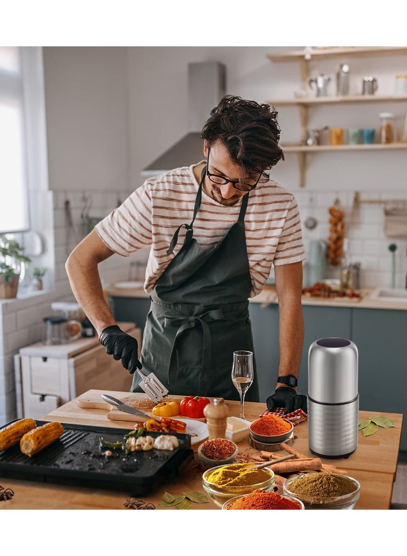 Y&D Coffee Grinder, Spice Electric Herb Grinder with Large Size 200g Removable Cup, Fast Espresso 304 Stainless Steel Bowl for Spices, Pollen, Herb, Seeds, Bean - Image 2