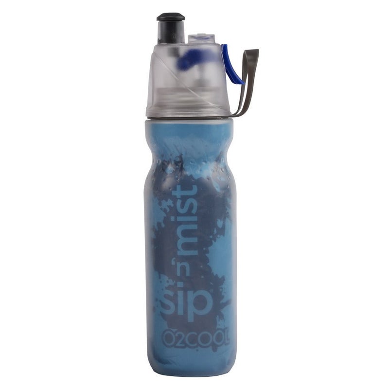 O2COOL ArcticSqueeze Insulated Mist 'N Sip Squeeze Bottle 20 oz., Blue/Blue Splash - Image 4