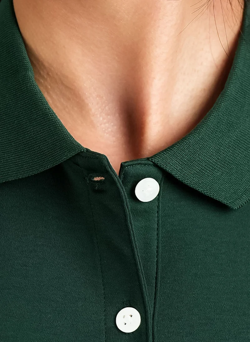 GIORDANO Women Cotton Interlock Liquid Touch Polo