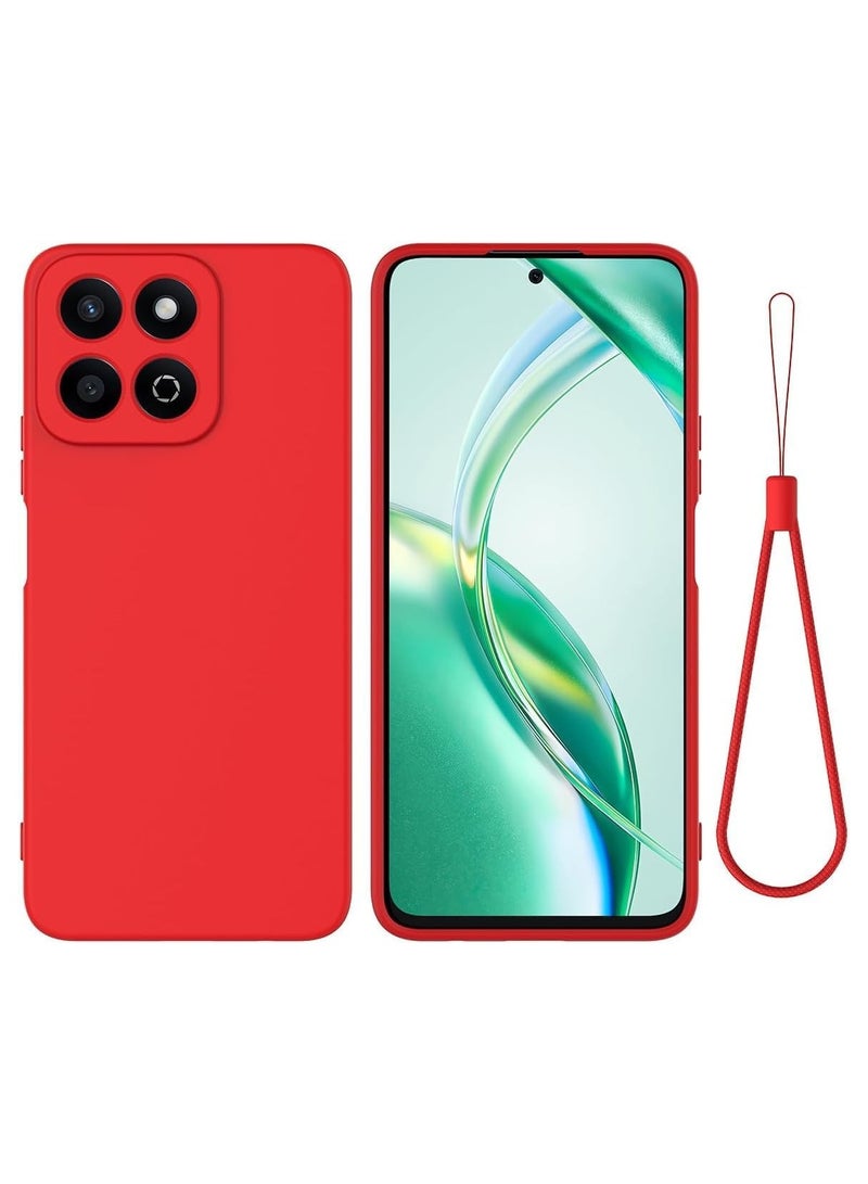 Case Compatible with Honor X7c Honor 200 Liquid Silicone Soft TPU Case with Microfiber Cloth Layer Anti-Fingerprint Shockproof Cover - Image 1