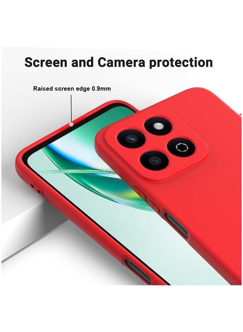 Case Compatible with Honor X7c Honor 200 Liquid Silicone Soft TPU Case with Microfiber Cloth Layer Anti-Fingerprint Shockproof Cover - Image 2