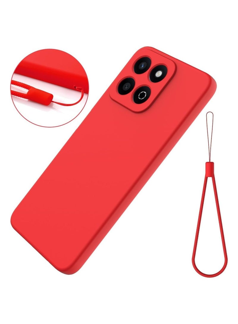 Case Compatible with Honor X7c Honor 200 Liquid Silicone Soft TPU Case with Microfiber Cloth Layer Anti-Fingerprint Shockproof Cover - Image 5
