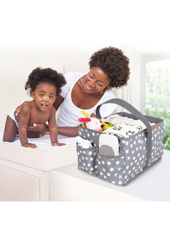 dreambaby Nappy Organiser, Caddy - Grey stars  - Image 5