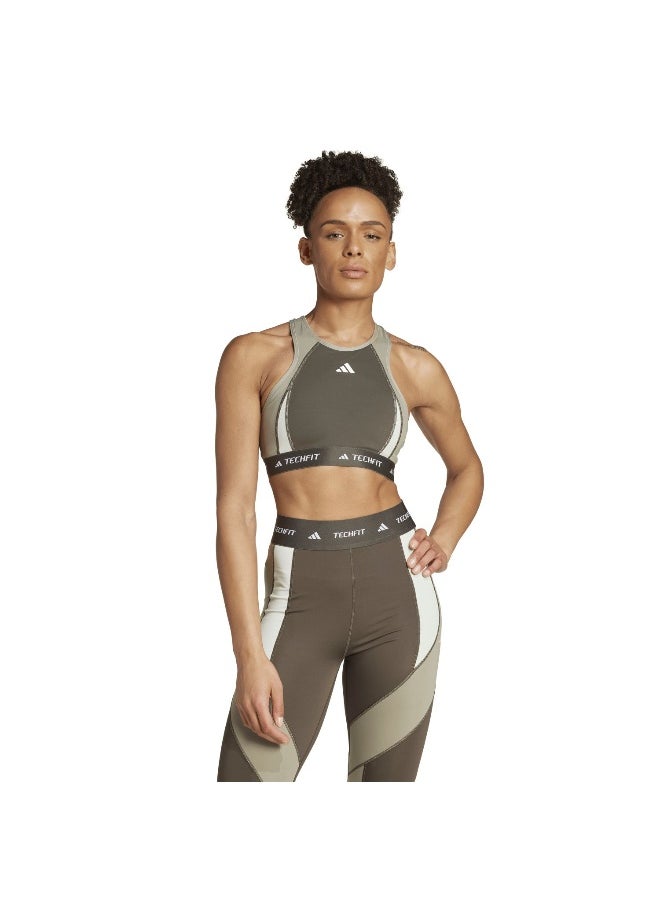 Adidas adidas Tf Ms Hn Cb Bra Green Training Bra 2XSB  - Image 4