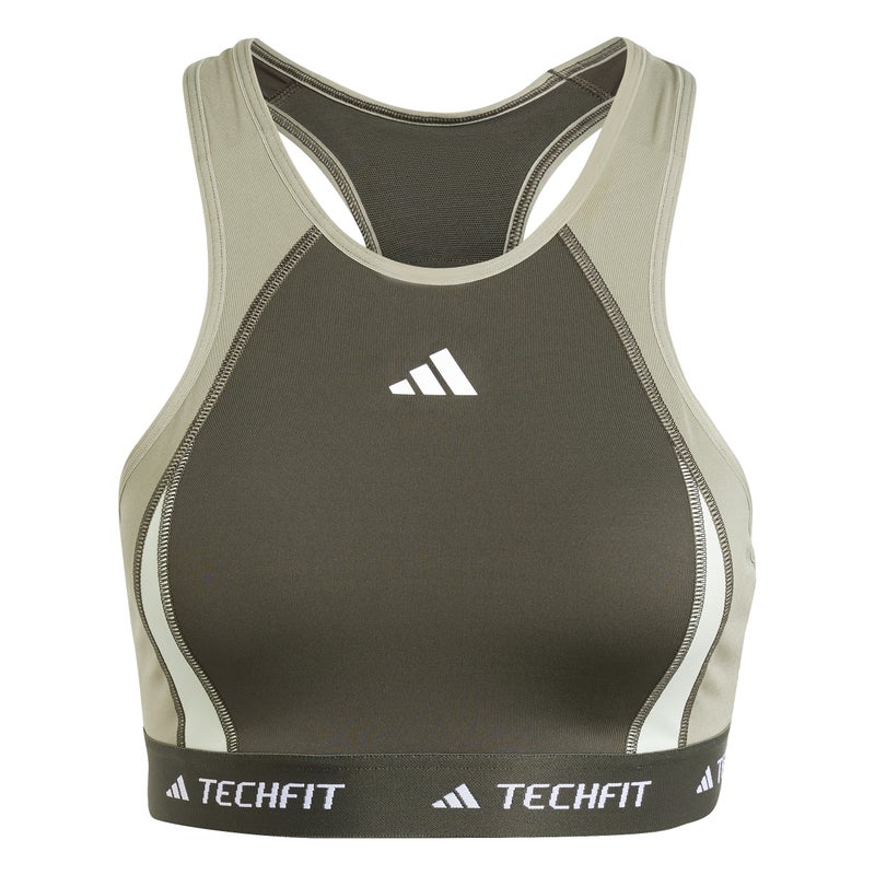 اديداس حمّالة صدر Techfit Medium-Support High-Neck Colorblock - Image 4