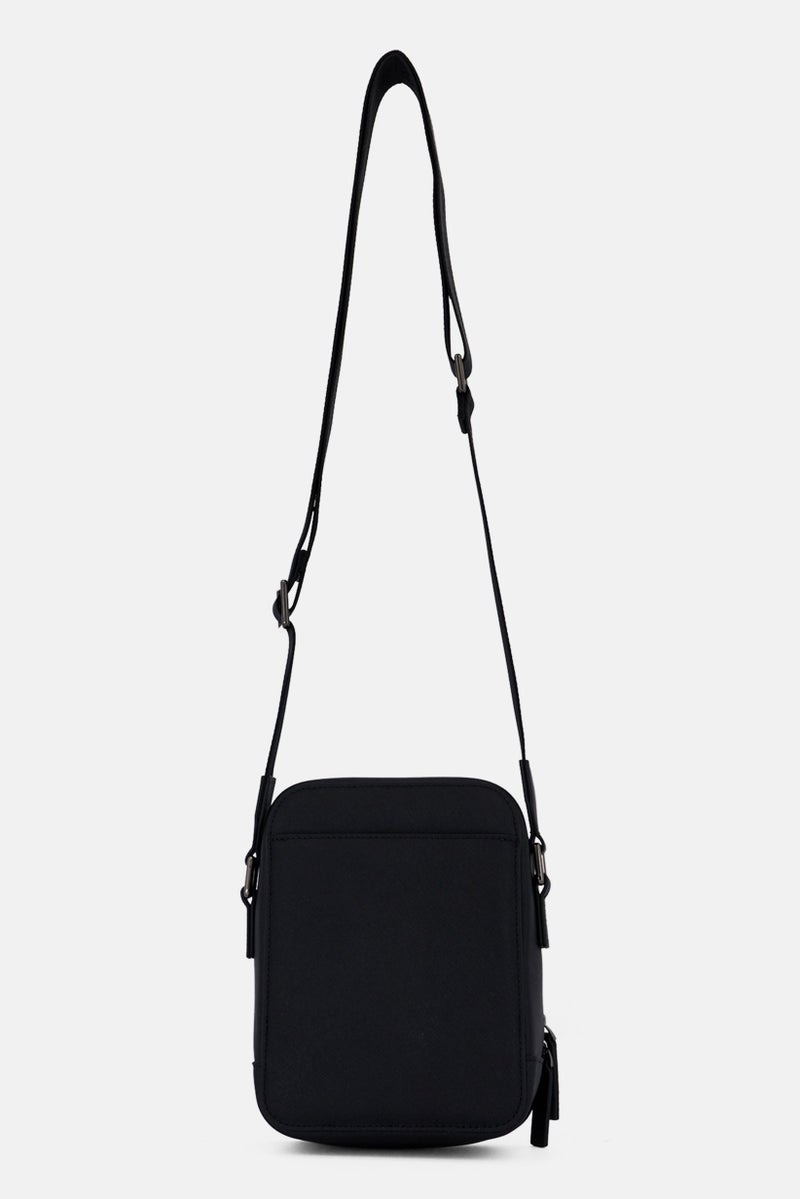 CERRUTI 1881 Men Brand Logo Crossbody Bag, Black  - Image 3