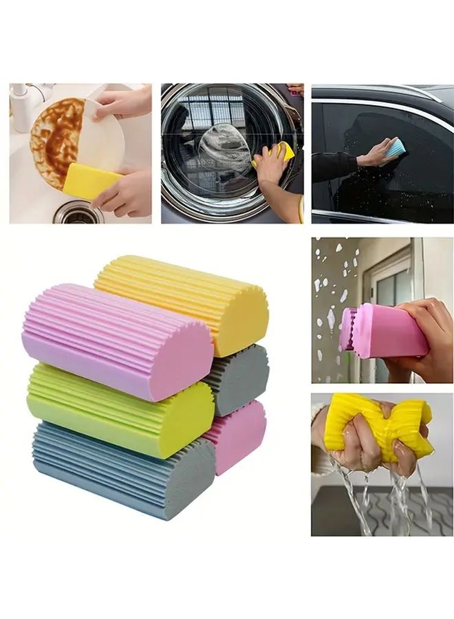 Reusable Magic Scrub Sponge Random Color Durable PVA Cleaning Pad For Kitchen Bathroom Car Stove - Image 1