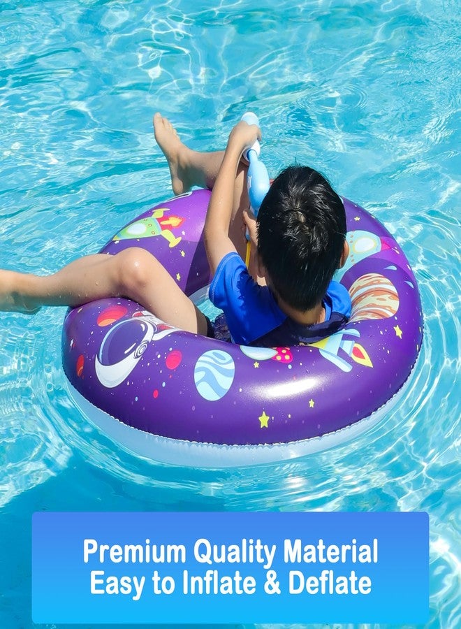 FindUWill 2 Pack Pool Floats with 2 Water Guns Kids and 1 Beach Ball, Inflatable Pool Swim Tubes, Pool Floaties Toys Inner Tube with Squirt Guns for Kids Ages 8-12, Beach Swimming Party Toys - Image 3