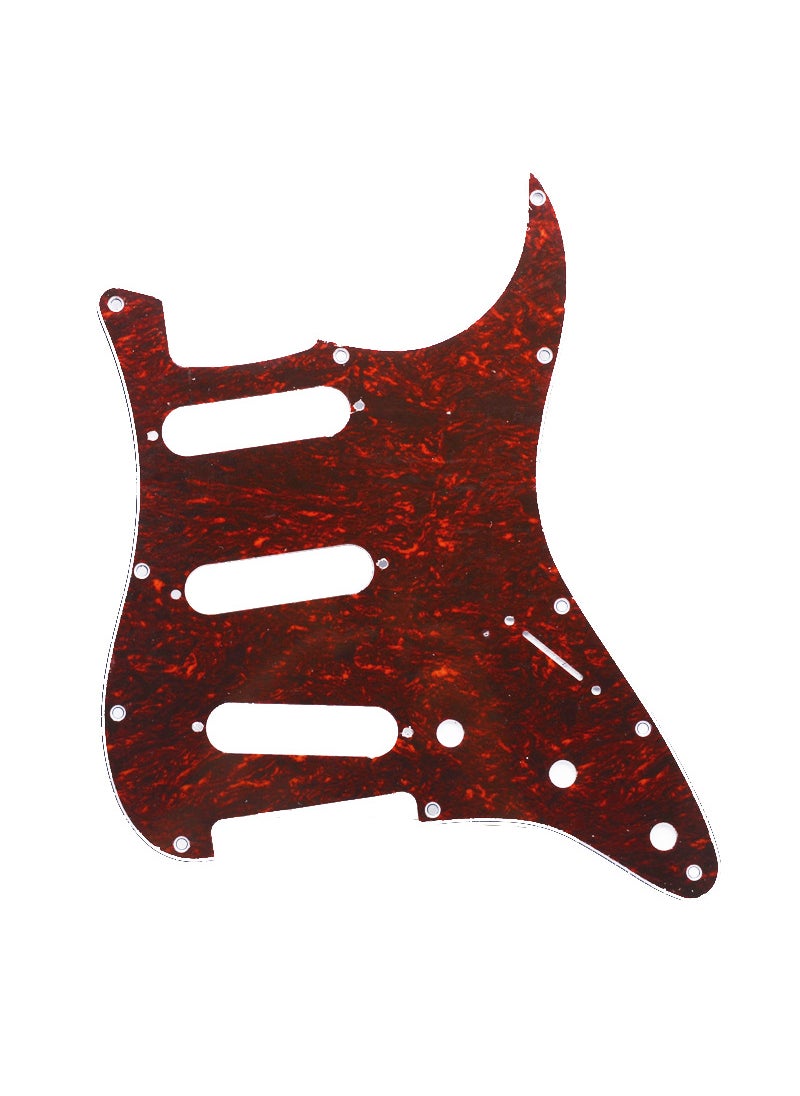 Generic - St Sq SSS Electric Guitar Pickguard Red tortoise shell - Image 1