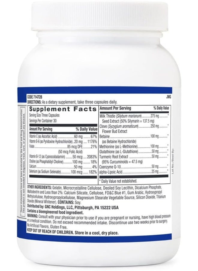 GNC Preventive Nutrition Liver Health Formula 90 Capsules - Image 2