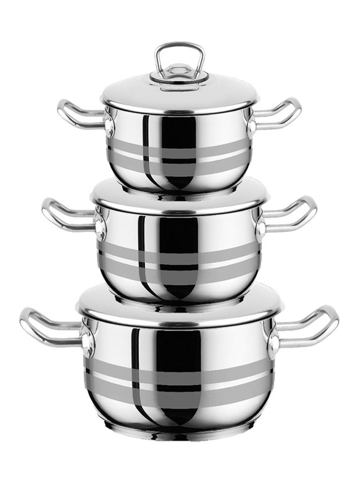 Top Chef 6 Piece Turkish Stainless Steel Cookware Set  - Image 5