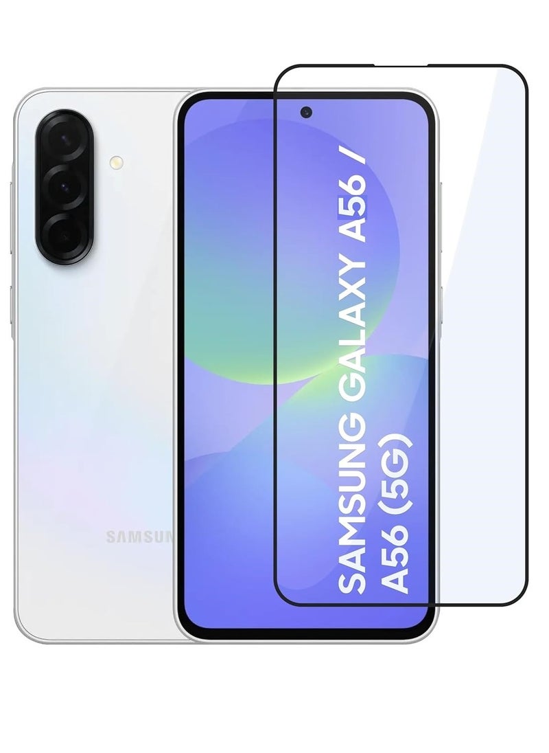 YoYoTech Samsung A56 Screen protector Edge to Edge Full Screen Coverage Anti Scratch Tempered Glass Film for Samsung Galaxy A56 5G(2025) 6.7 Inch.  - Image 1