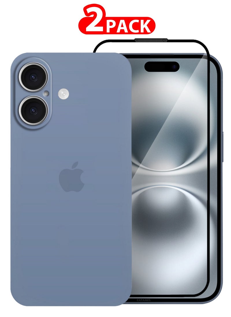 CATANES ( for iPhone 16 Plus ) 2 Pack,Case Cover and Screen Protector Air Skin Series Back Cover Sturdy Durable Thin Case Drop Protection Cover Clear  - Image 1