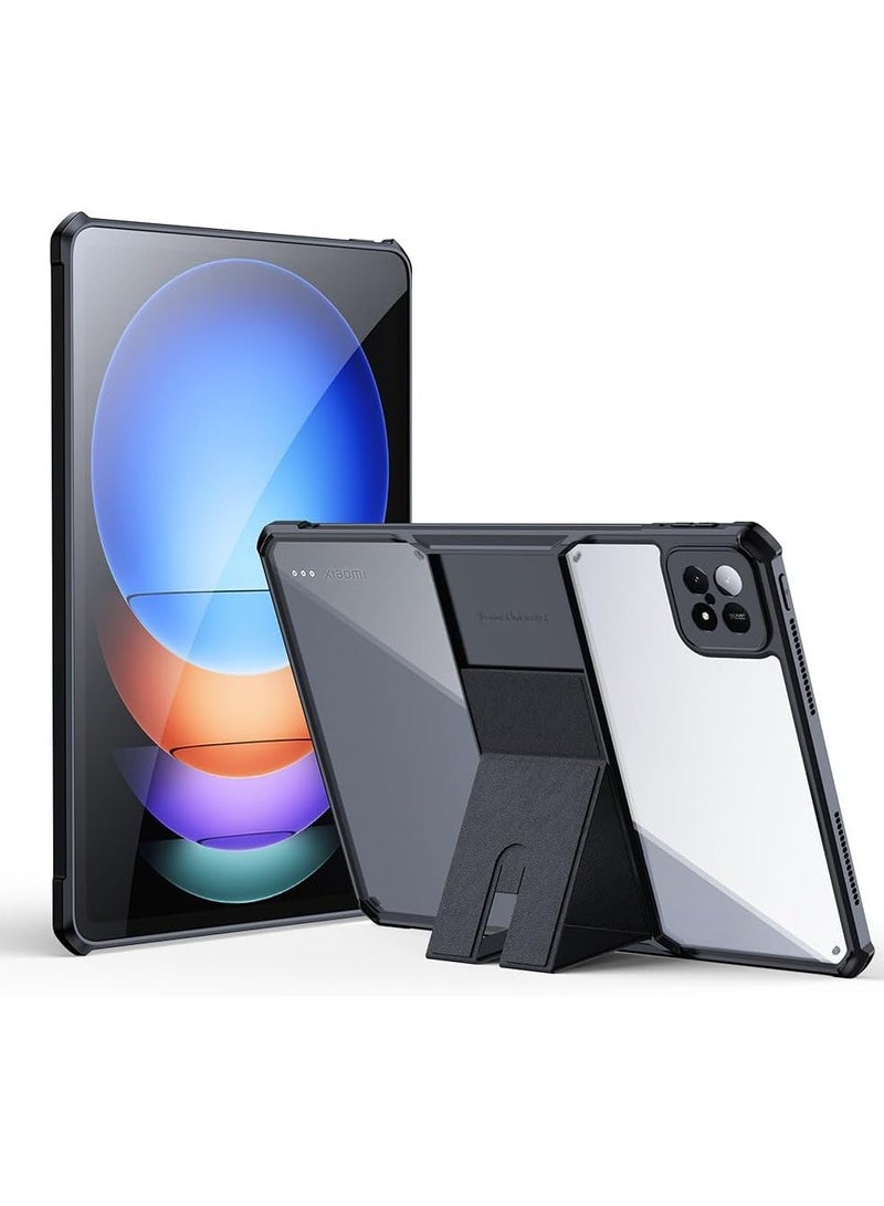 general Case Compatible with Xiaomi Pad 6S Pro 12.4 inch Case, Airbags Shockproof Protective Sleeve Tablet Case Transparent Cover with Stand Holder - Image 1