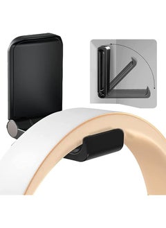 erorex Sticky Headset Hanger Headphone Stand Adhesive Headphone Holder Hook Mount Headset Stand Holder Clip Under Desk Earphone Clamp For Airpods Max Hyperx Sony Sennheiser Black.  - Image 1