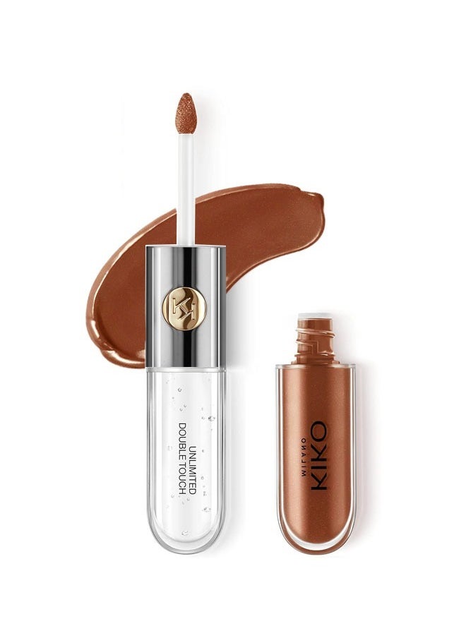 KIKO MILANO Unlimited Double Touch Lipstick-Long Lasting Makeup Retention Lips Tint Liquid Lipsticks Waterproof Non-Stick Cup Lipgloss #127  - Image 1