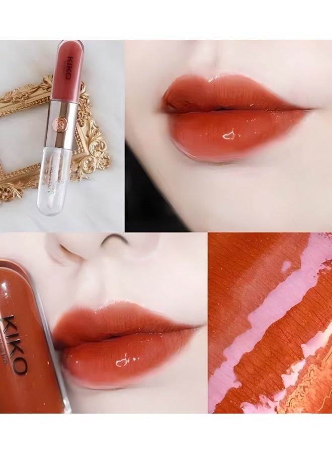 KIKO MILANO Unlimited Double Touch Lipstick-Long Lasting Makeup Retention Lips Tint Liquid Lipsticks Waterproof Non-Stick Cup Lipgloss #127  - Image 5
