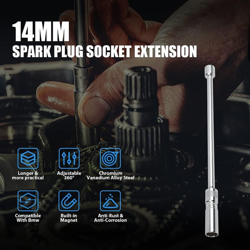 CMTOOL 14mm Magnetic Spark Plug Socket Set - Image 2