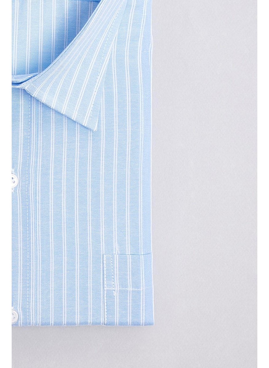 Men's Plus Size Tie Collar Striped Single Pocket Blue Shirt - pzsku/Z7BC55B20B36D6A181378Z/45/_/1741257116/c3dead40-8f78-4cd8-a00e-471a91dd8095