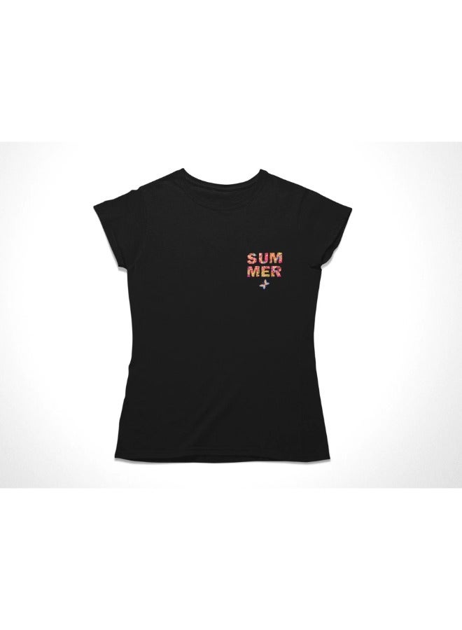 Primina Women's printed T-Shirt -Summer, round neck, 100% cotton, regular fit - Image 1