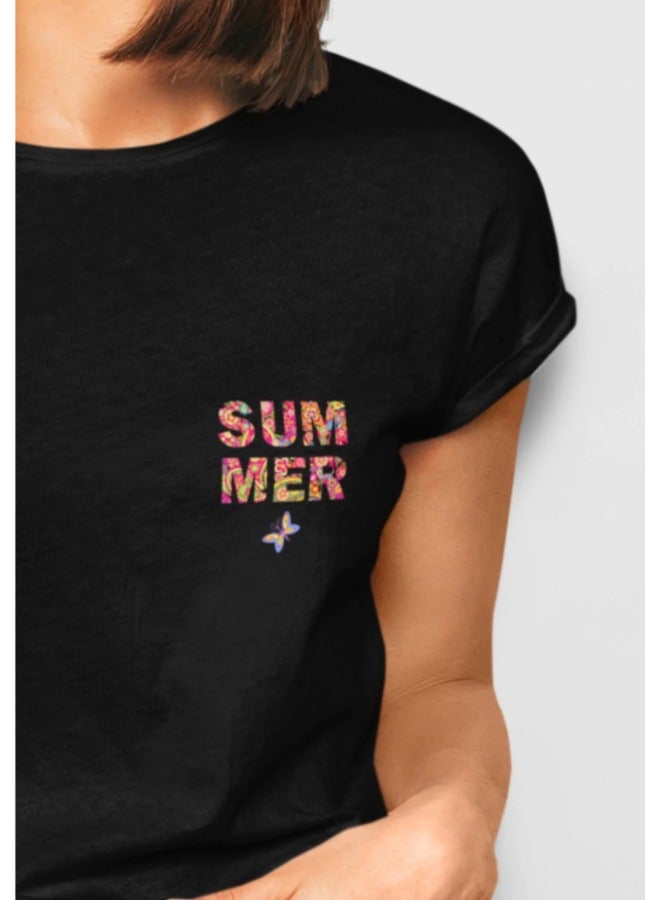 Primina Women's printed T-Shirt -Summer, round neck, 100% cotton, regular fit - Image 3