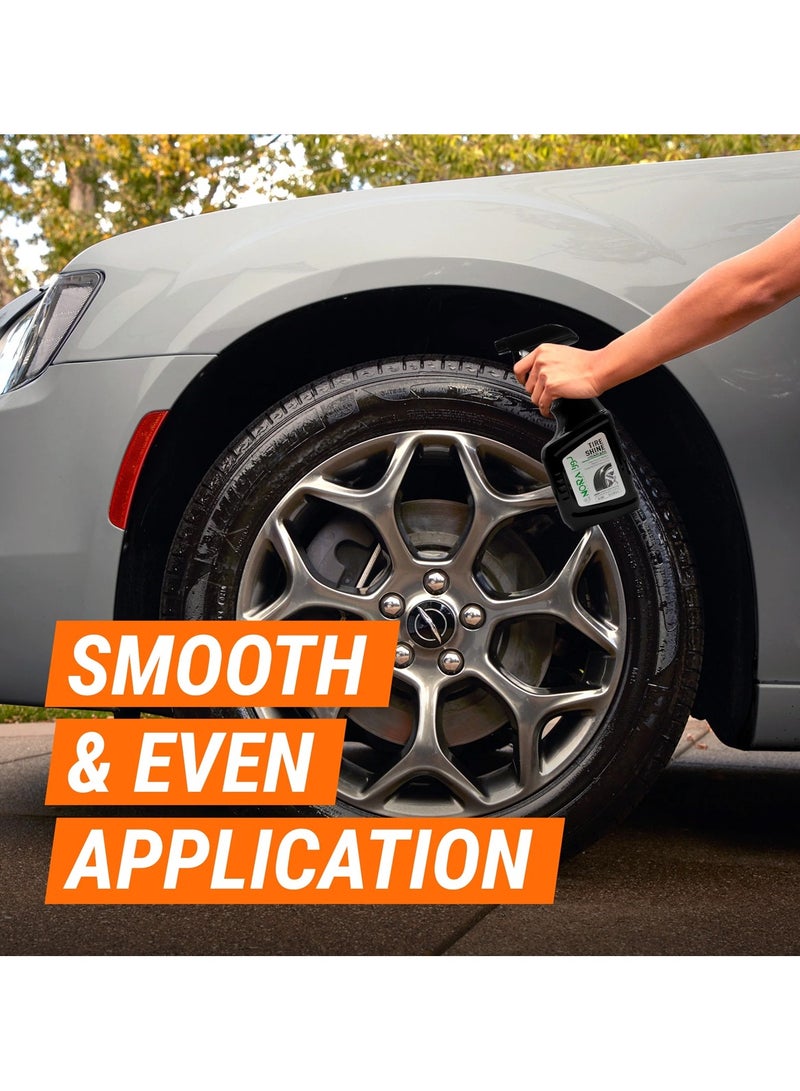 Nora Tire Shine Spray – High-Gloss Finish, Long-Lasting Protection, UV Resistant, Quick-Drying, Non-Greasy Formula, Easy Application (500ml) - Image 4