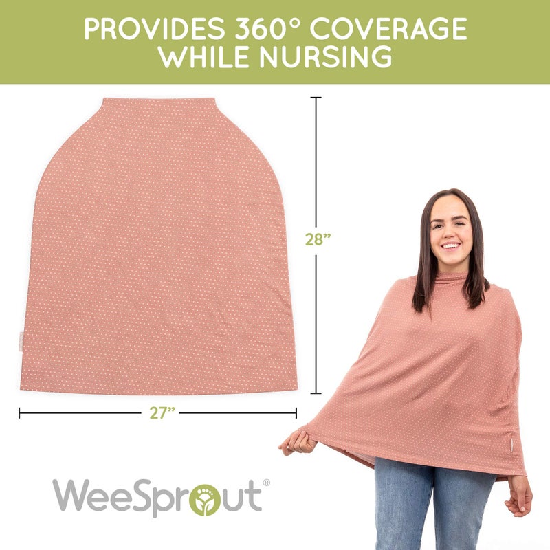 WeeSprout أغطية مقاعد السيارة من وي سبرات للأطفال - غطاء مقعد السيارة ينزلق بسهولة، يناسب جميع مقاعد سيارات الأطفال، سهل الرؤية على الطفل، 9 في 1 استخدامات إضافية، قماش فائق النعومة وقابل للتنفس - Image 4