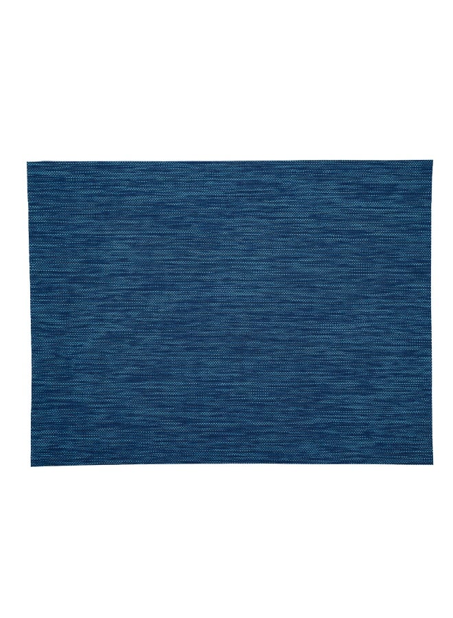 Restaurantware Sovereign 16 X 12 Inch Woven Placemats, Set Of 6 Rectangle Table Placemats - Stain-Resistant, Easy To Clean, Blue Vinyl Placemats For Dining Table, For Homes or Restaurants - Image 1