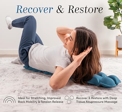 Halo Spine Stretcher for Back Pain Relief, Full Back Decompression, Upper and Lower Back Stretcher, Spine Alignment, and Deep Tissue Acupressure Therapy with 24 Massage Balls - Image 3