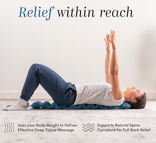 Halo Spine Stretcher for Back Pain Relief, Full Back Decompression, Upper and Lower Back Stretcher, Spine Alignment, and Deep Tissue Acupressure Therapy with 24 Massage Balls - Image 2