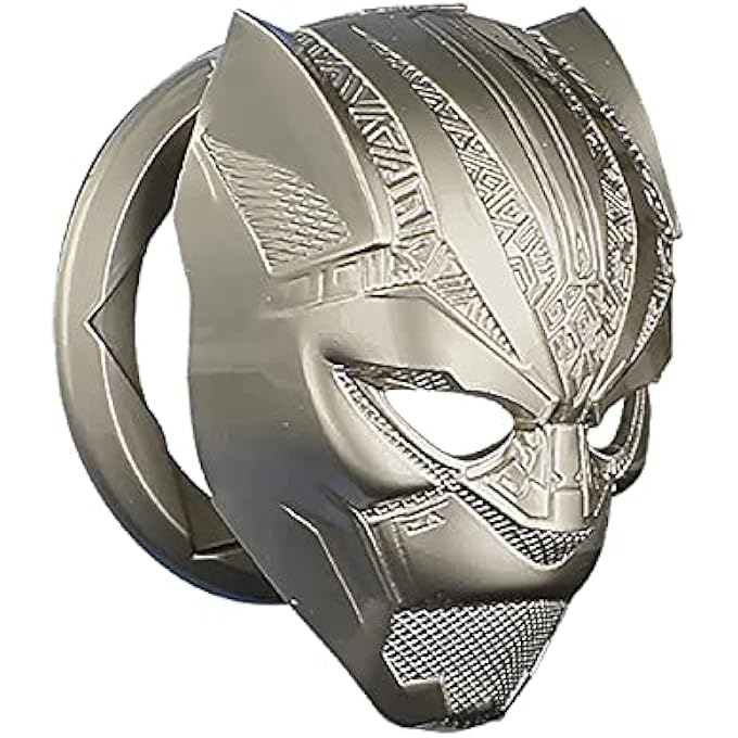 ELECDON غطاء بدء تشغيل محرك السيارة من Black Panther غطاء زر بدء التشغيل والإيقاف البديل لمحرك السيارة مع زر بدء التشغيل والإيقاف وواقي زخرفة حلقة المفاتيح وغطاء دائري ثلاثي الأبعاد ملحق داخلي للسيارة باللون الفضي - Image 1