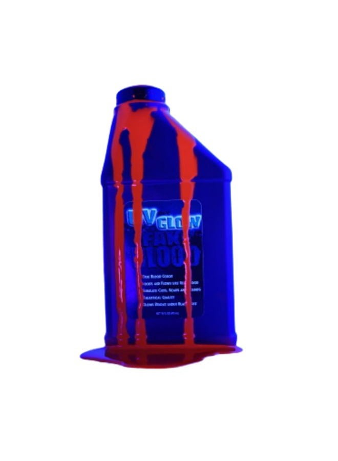 LLF Pint of Blood; Halloween, UV Fake Vampire Blood; 16 Oz Glows Under Blacklight - Image 1