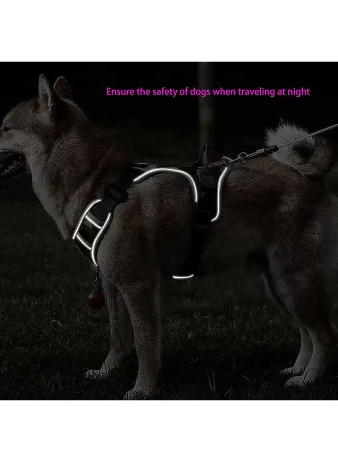 Army Green S Blast Proof Large Dog Harness Adjustable Non Slip Reflective - Image 5